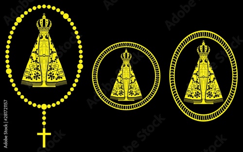 Our Lady Aparecida. Saint of catholic church.
