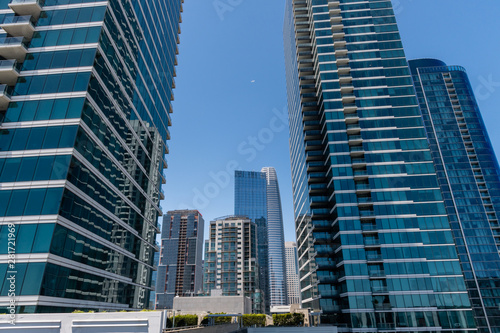 Beautiful view of the San Francisco downtown on a clear summer day, Northern California