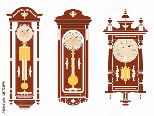 Wall clock colored