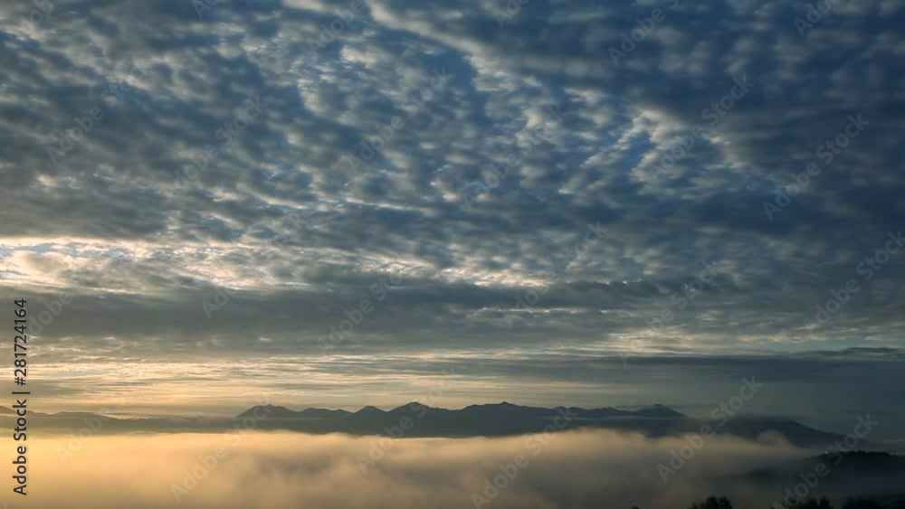Timelapse of clouds flowing at sunrise Timelapse of clouds flowing at sunrise