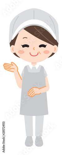 Illustration of an aunt to introduce