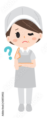 Illustration of an aunt with trouble