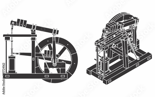 Wood Beam Engine original