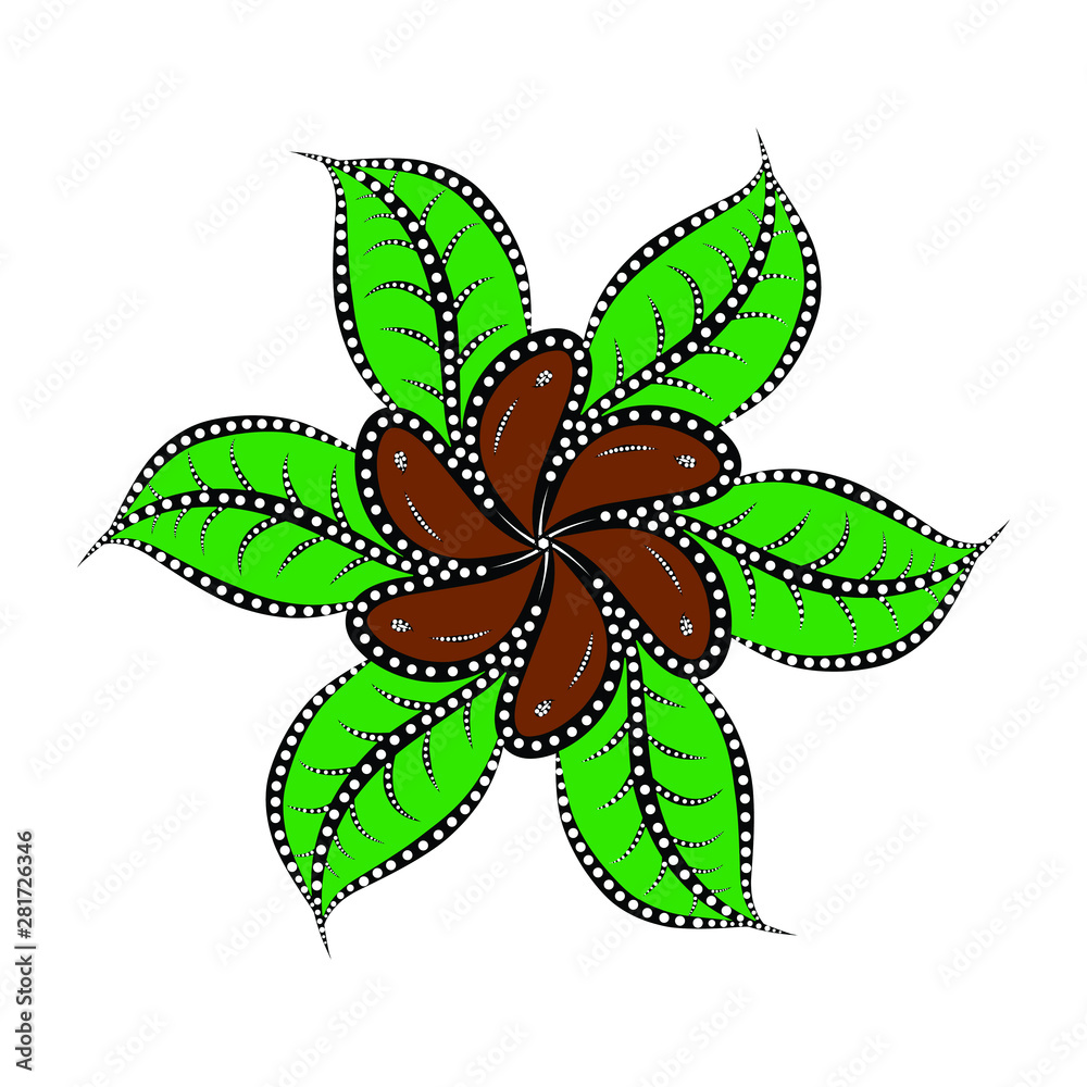 Illustration Beautiful Batik Pattern of Indonesian Illustration Beautiful Batik Pattern of Indonesian