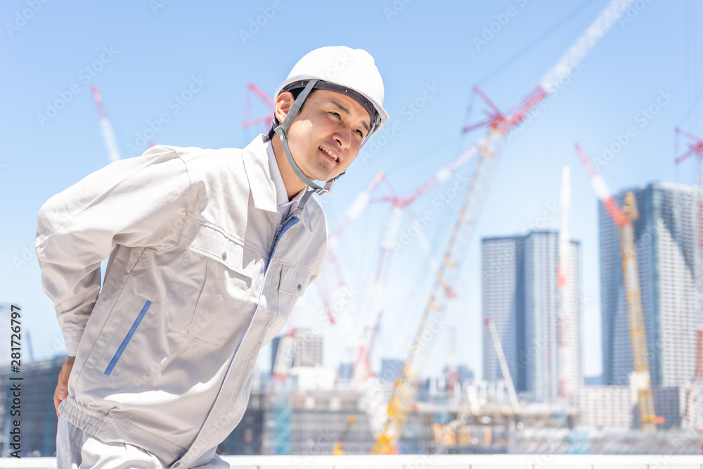 asian engineer worker working in construction site asian engineer worker working in construction site