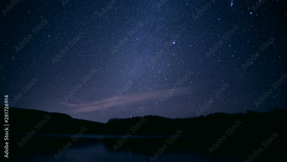 Timelapse of starry night sky Timelapse of starry night sky