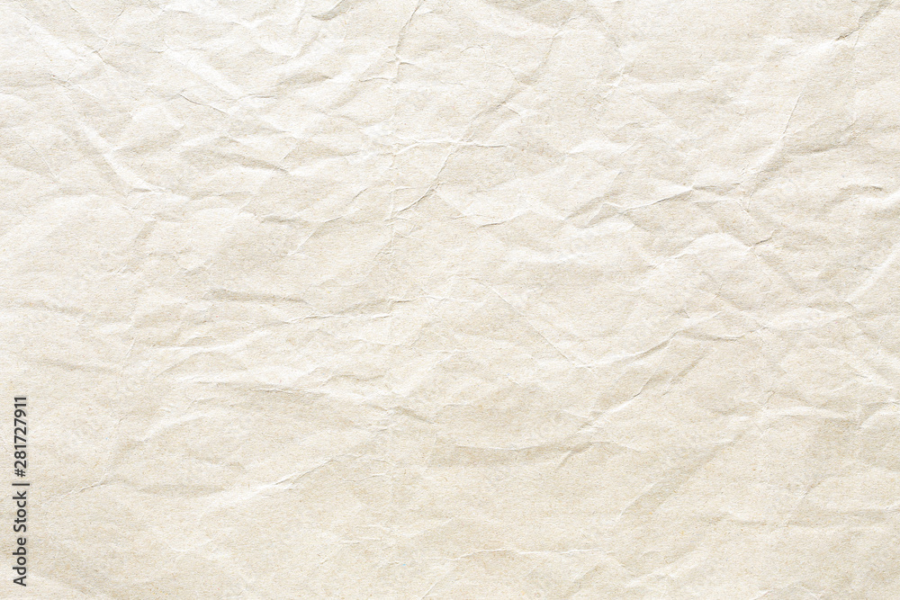 Obraz premium Old Brown crumpled kraft paper texture