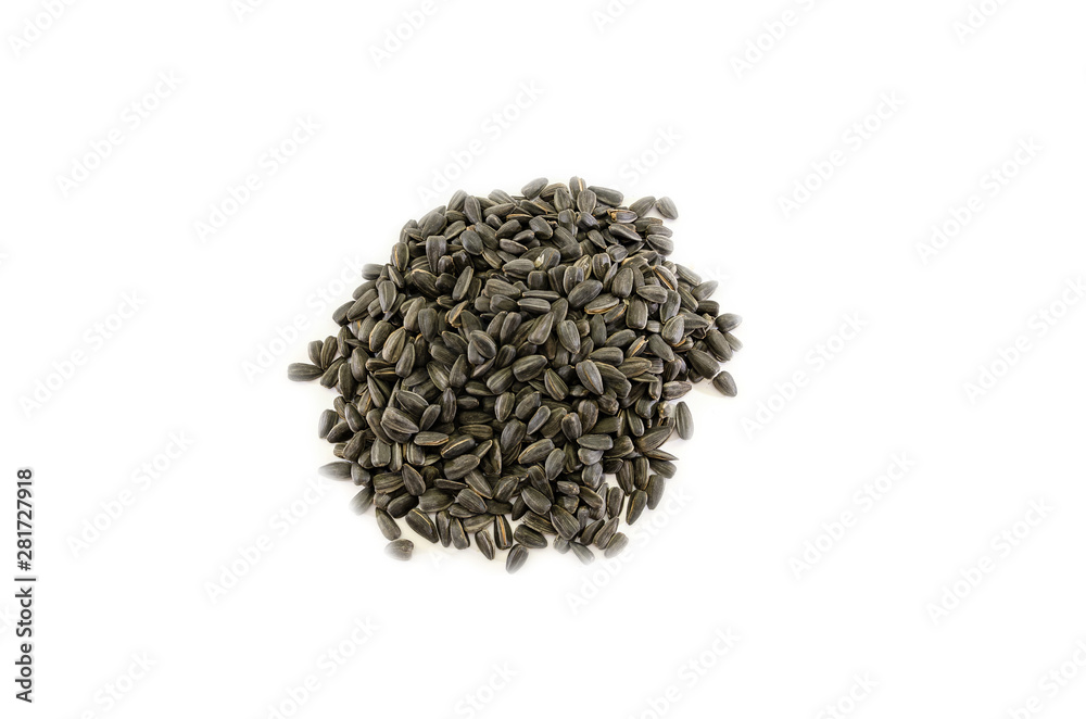 sunflower seeds isolated on white background sunflower seeds isolated on white background