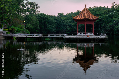 Pavilion in Guangzhou Panyu Lotus Hill Scenic Area, China