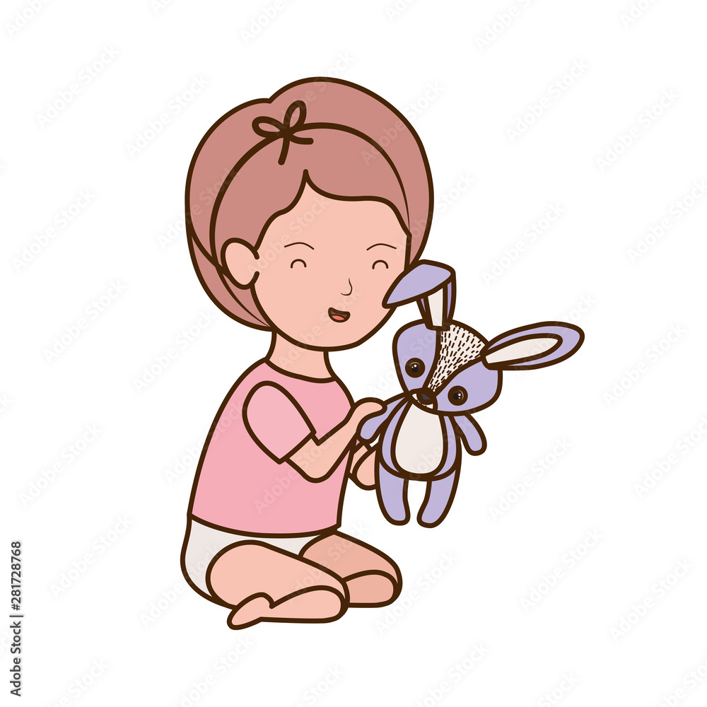 Isolated baby girl design vector illustration
