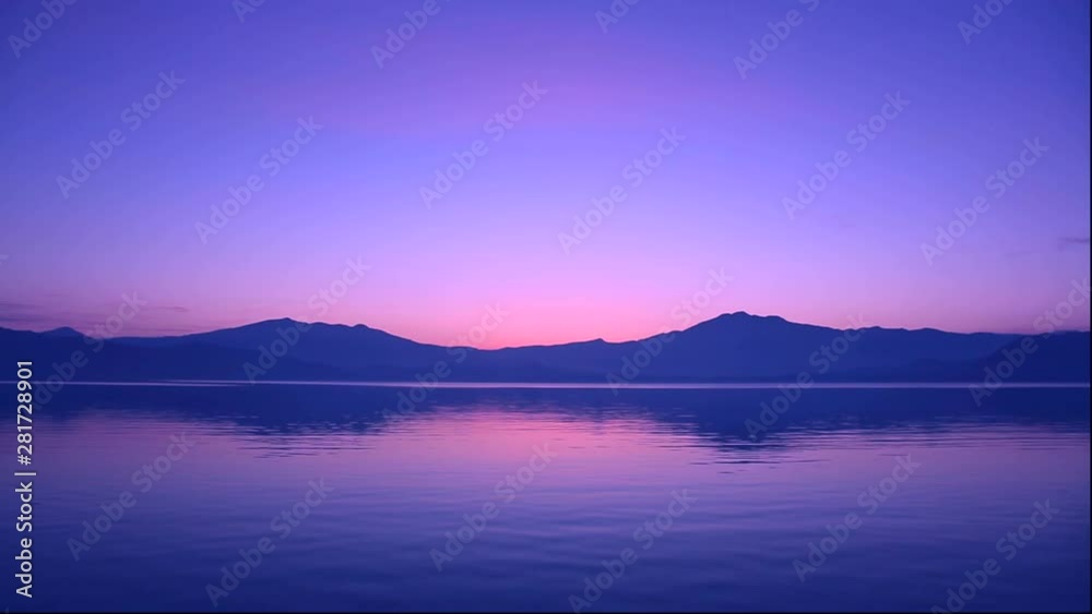 Lake Tazawa at dawn, Semboku, Akita Prefecture, Japan Lake Tazawa at dawn, Semboku, Akita Prefecture, Japan
