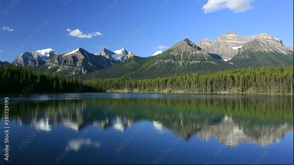 Herbert Lake and Canadian Rockies, Banff National Park, Canada Herbert Lake and Canadian Rockies, Banff National Park, Canada