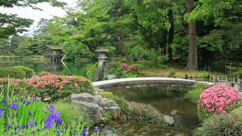 Kenroku-en garden, Kanazawa, Ishikawa Prefecture, Japan