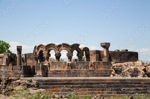 Ancient Armenian Orthodox Church Zvarnots . Horizontal.