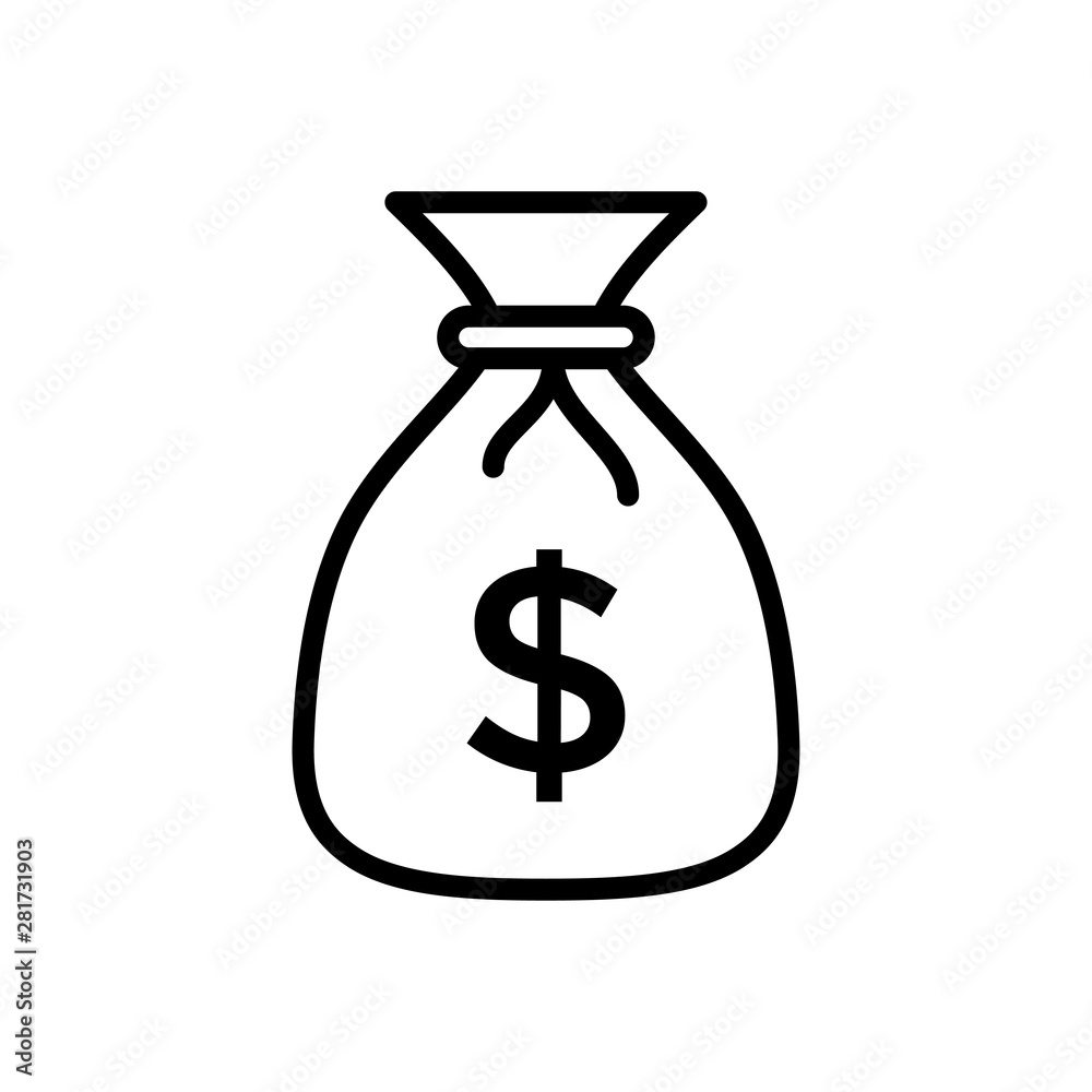 Money Bag Icon Vector design template Money Bag Icon Vector design template