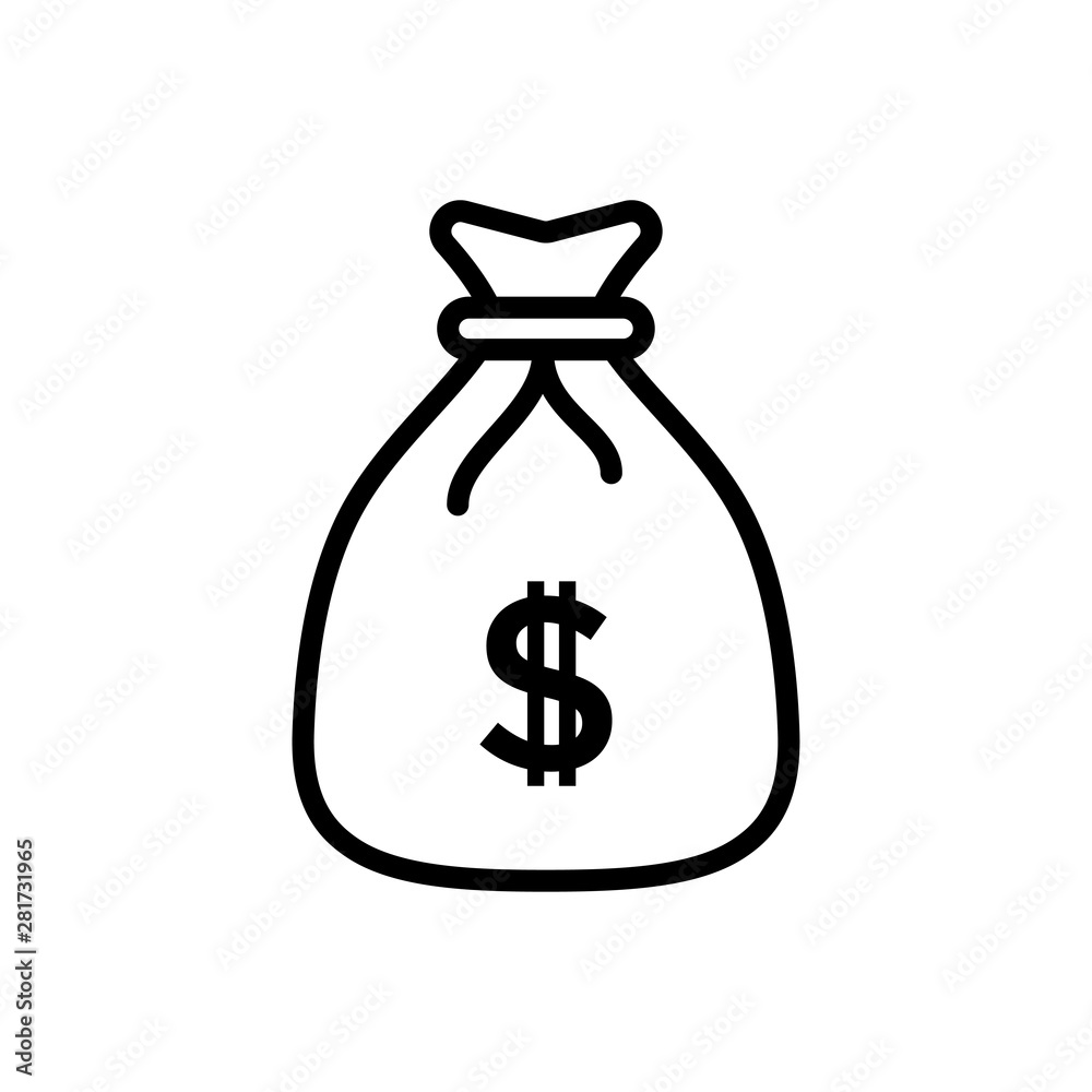 Money Bag Icon Vector design template Money Bag Icon Vector design template