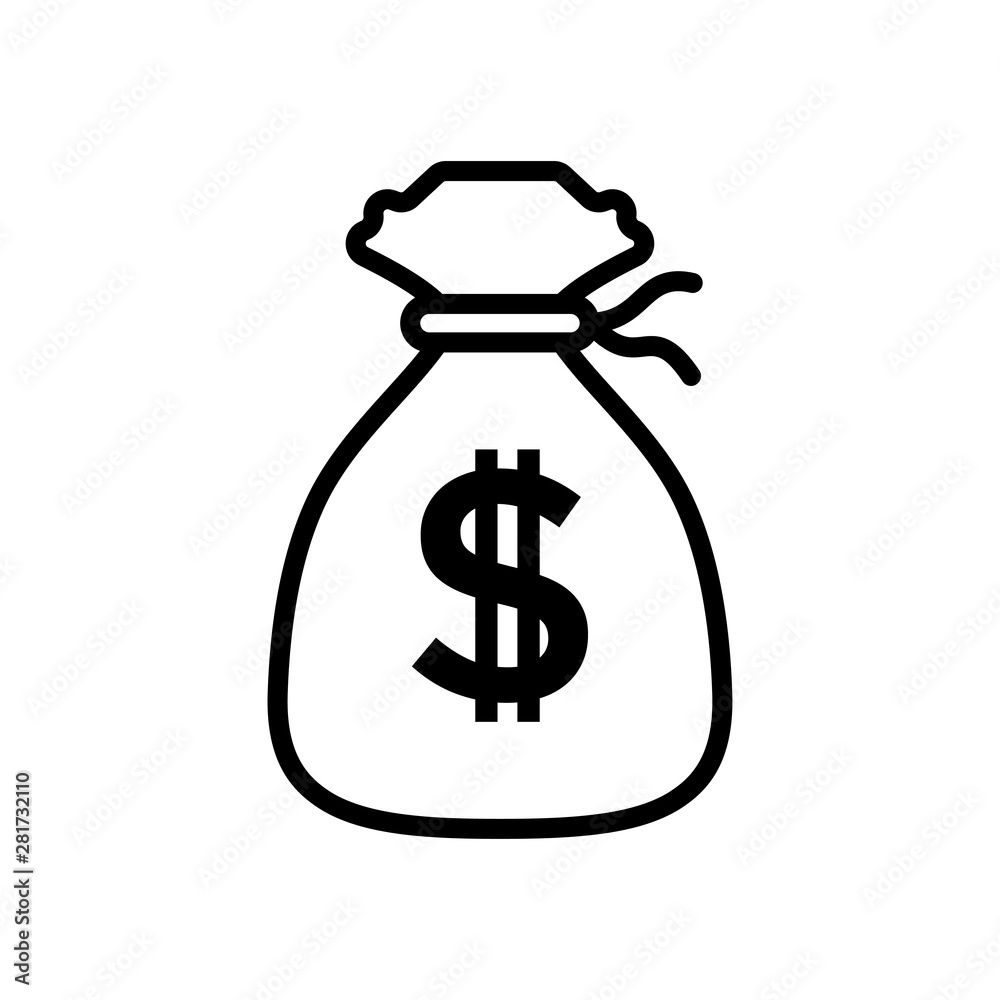 Money Bag Icon Vector design template Money Bag Icon Vector design template