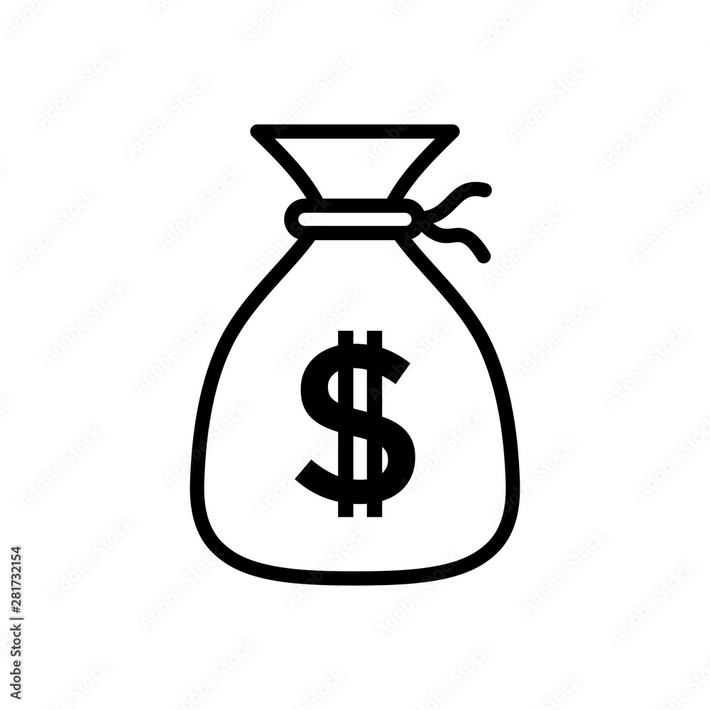 Money Bag Icon Vector design template Money Bag Icon Vector design template
