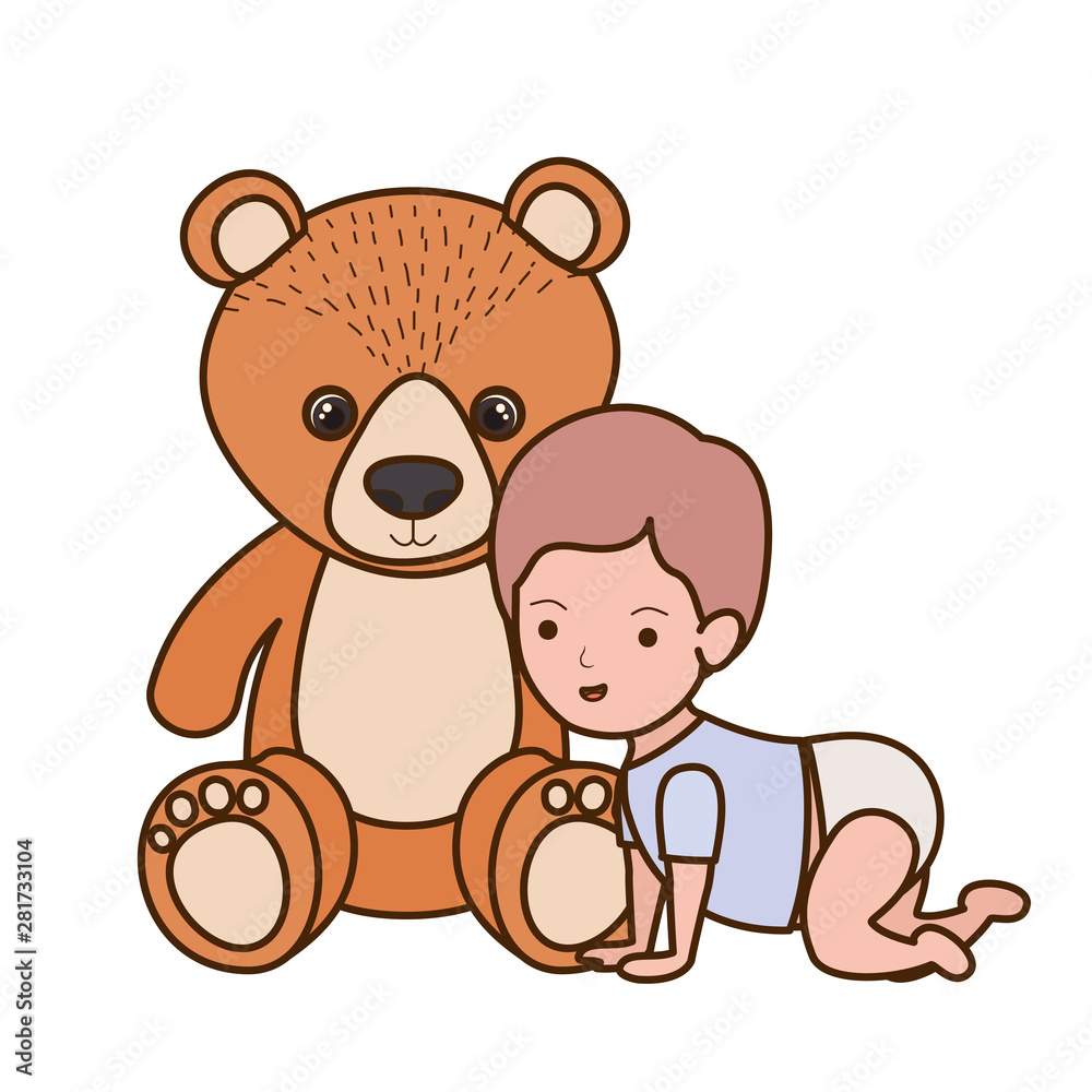 Obraz premium Isolated baby boy design vector illustration