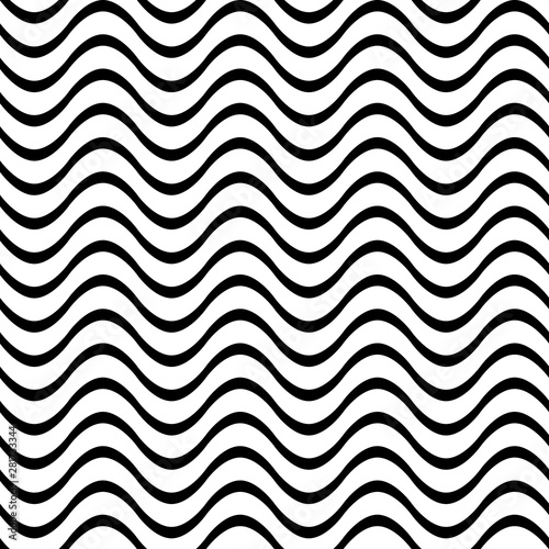 abstract waves. vector seamless pattern. simple black and white wavy repetitive background. textile paint. fabric swatch. wrapping paper. continuous print