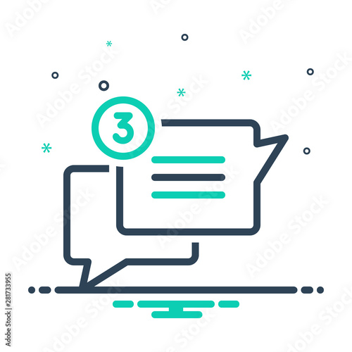 mix icon for chat chatter