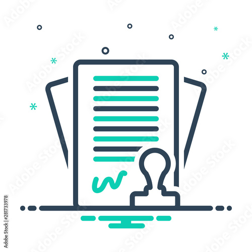 mix icon for contract 