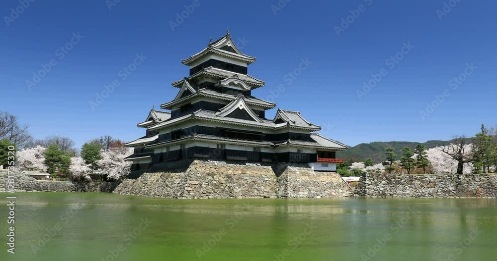 Matsumoto Castle under clear sky, Matsumoto, Nagano Prefecture Matsumoto Castle under clear sky, Matsumoto, Nagano Prefecture