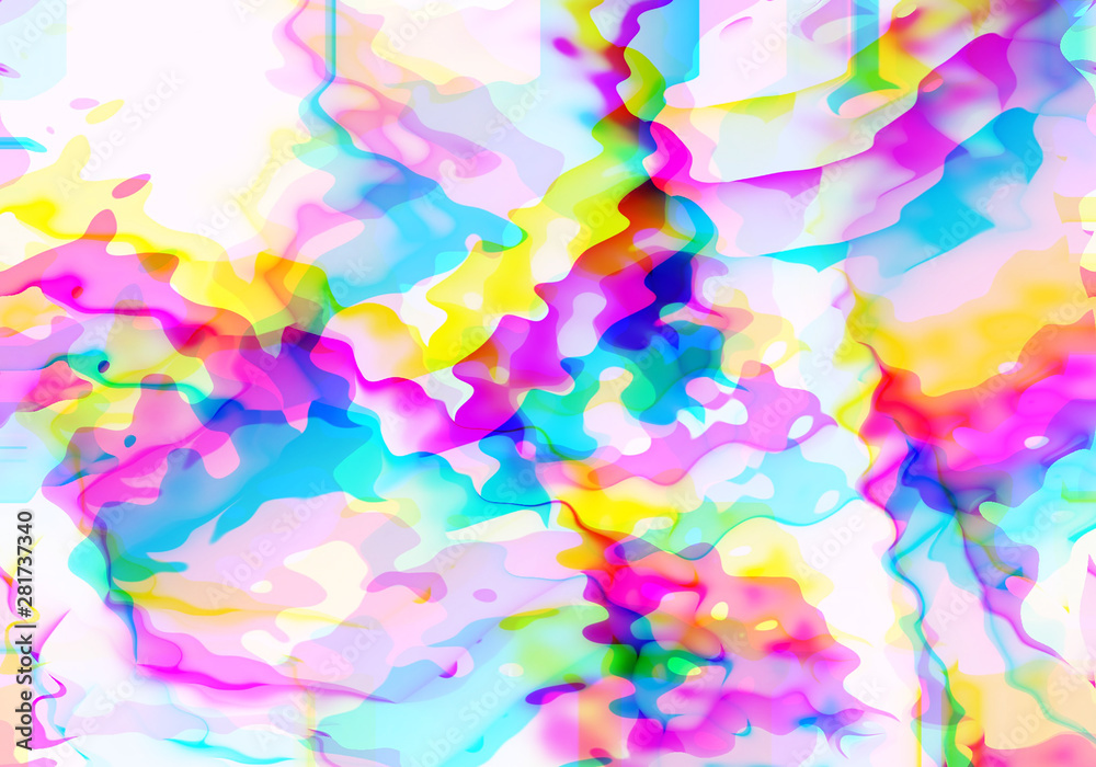Abstract background with vibratn colorful ripple with color shift