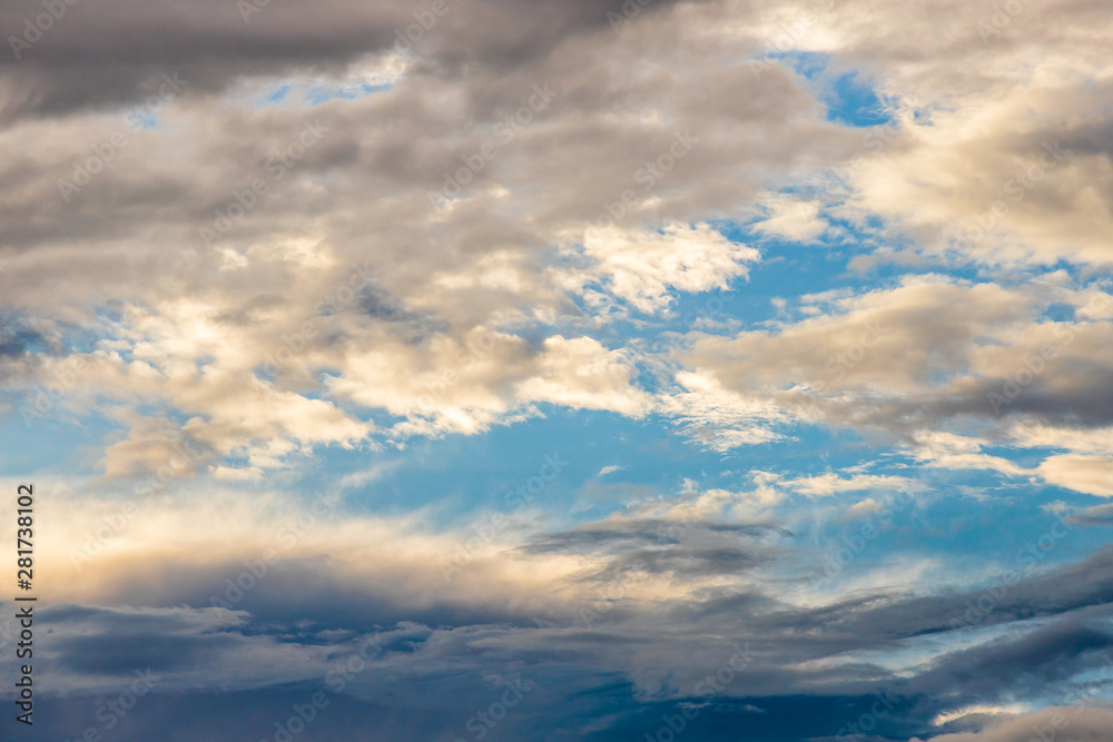colorful dramatic sky with cloud at sunset. colorful dramatic sky with cloud at sunset.