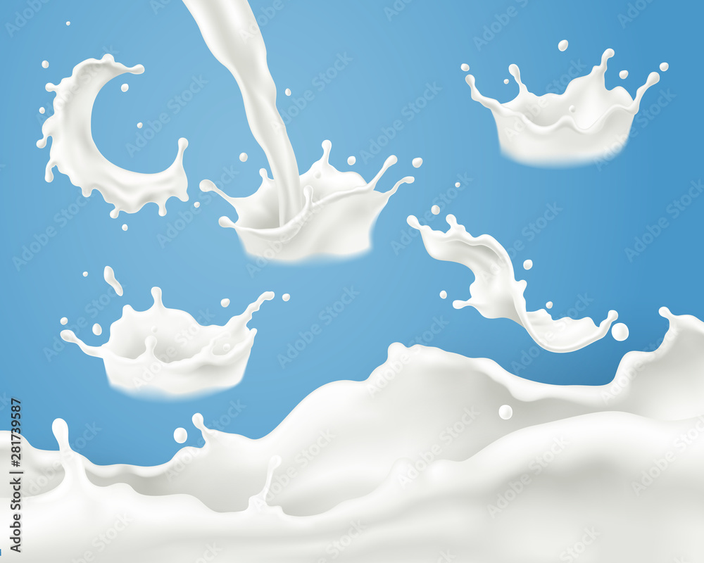 Splash milk collection