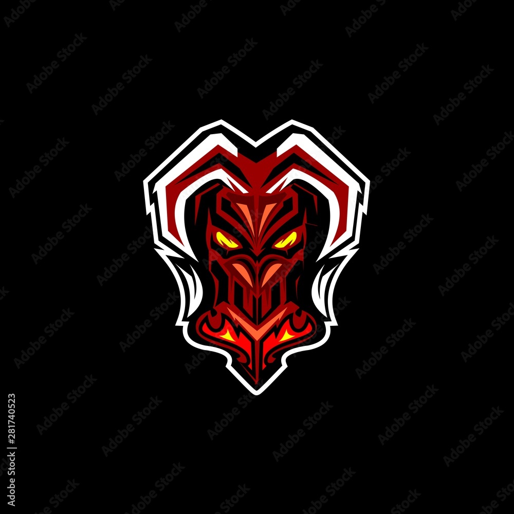 skull satanic mascot gaming skull satanic mascot gaming