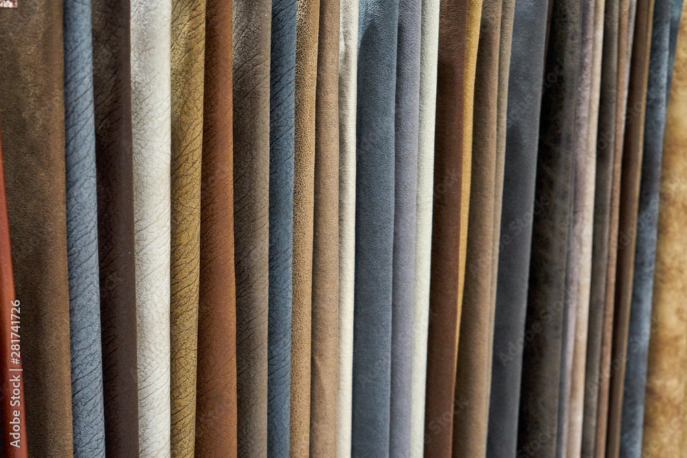Image of various furniture fabrics. Image of various furniture fabrics.