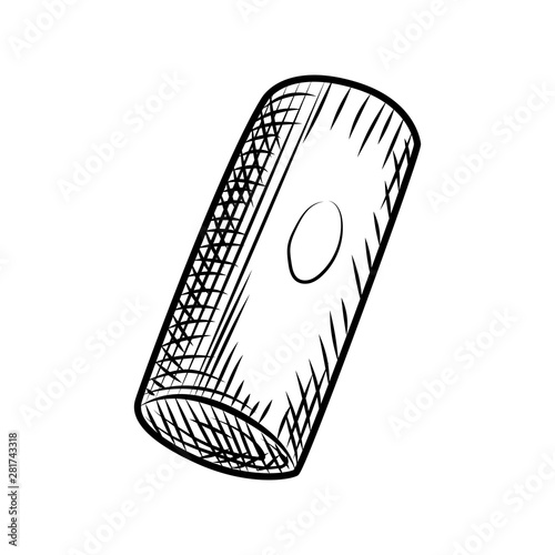 Grapes wine bottle cork. Cork stoppers isolated on white background.