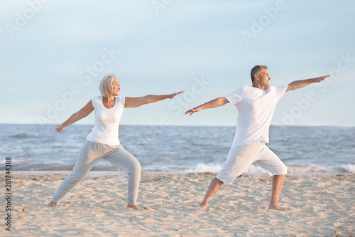 Mature couple training at s...