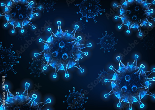 Virus cell background. Epidemic viral infection, hiv, flu virus. photo