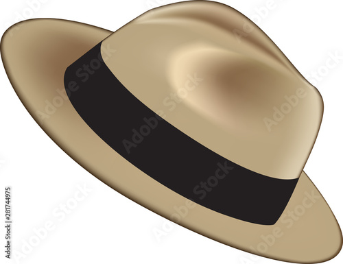 Realistic man hat