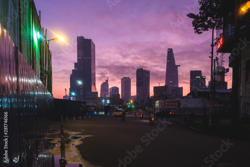 Ho Chi Minh City Skyline during sunrise