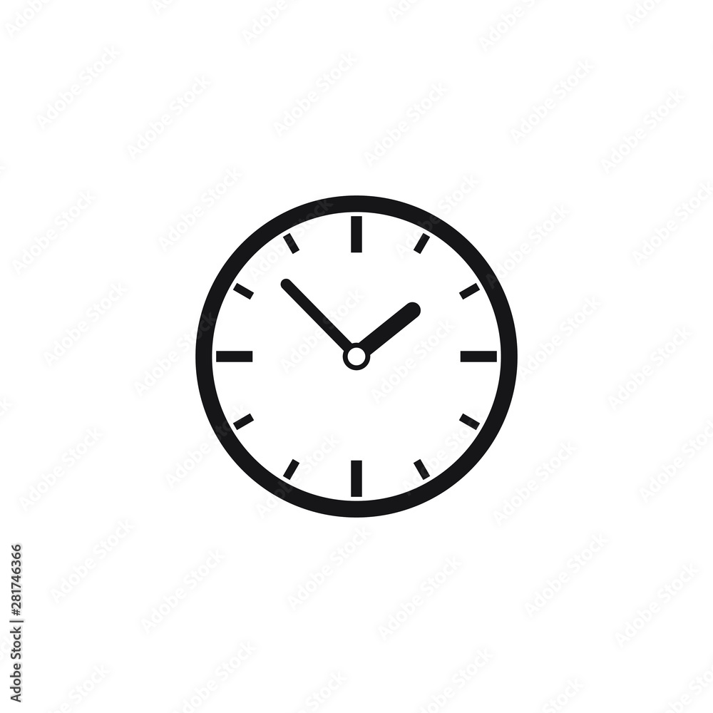 Clock icon, time icon vector Clock icon, time icon vector