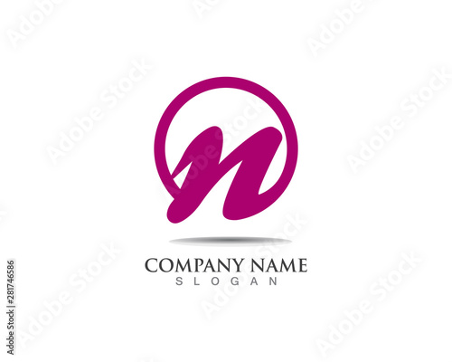 Letter N vector icons logos