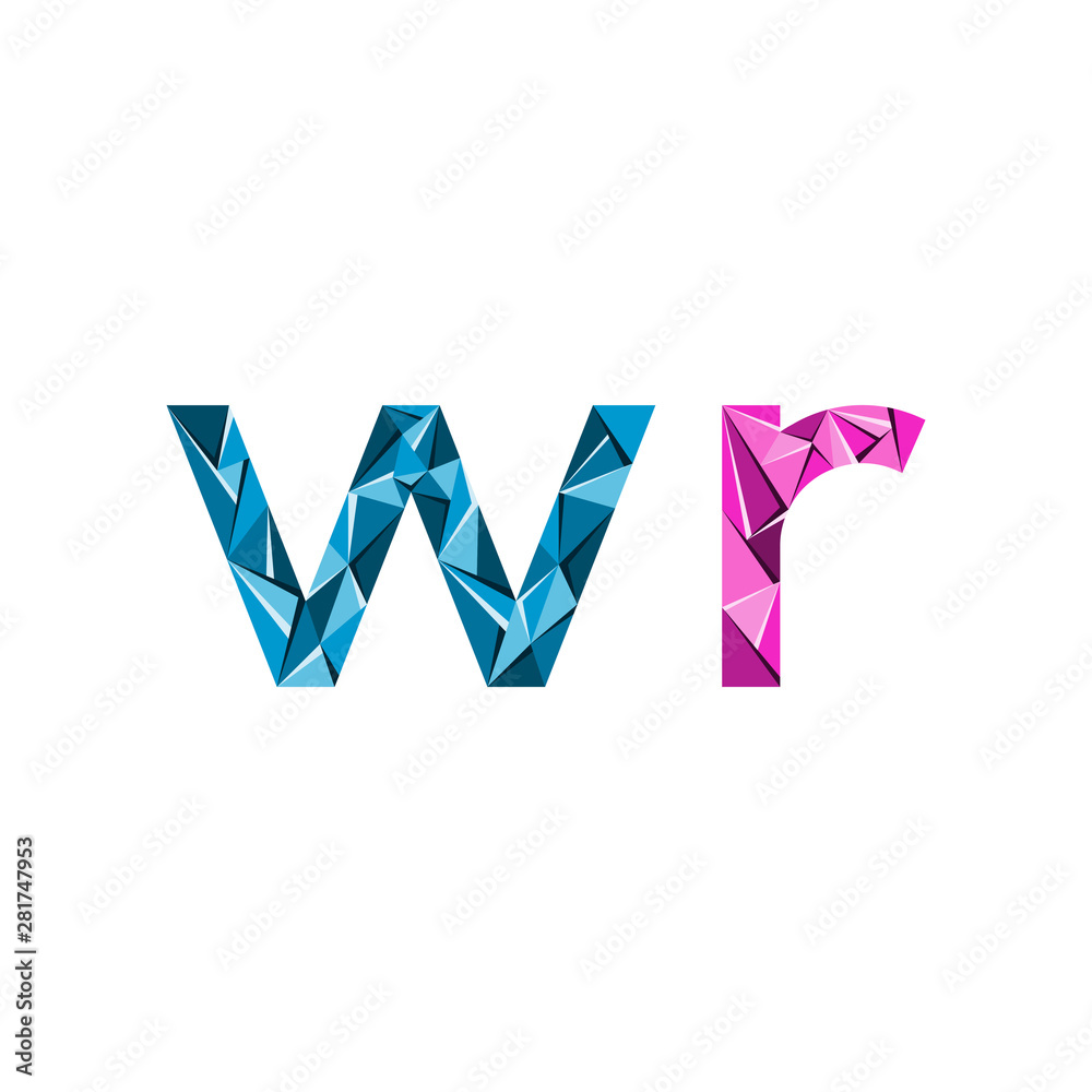 colorful triangle abstract letter initials colorful triangle abstract letter initials