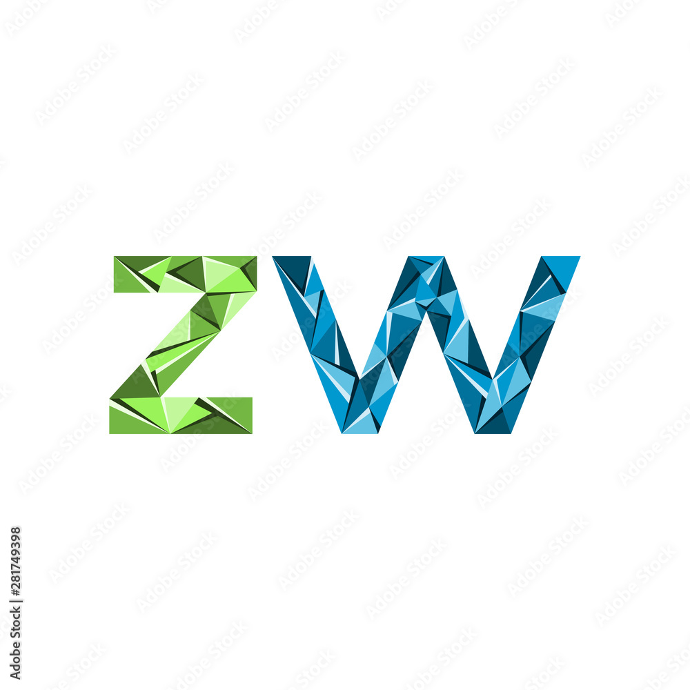 colorful triangle abstract letter initials colorful triangle abstract letter initials