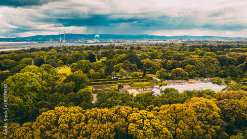 Fototapeta Naklejka Na Ścianę i Meble -  View over St Anne  Park in Dublin, Ireland