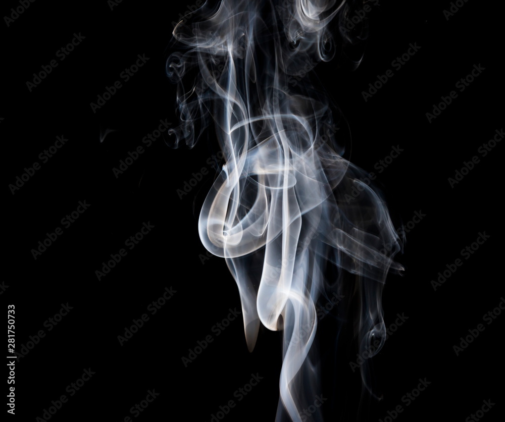 Smoke on black background Smoke on black background