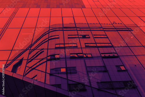 Modern architecture  duo tone background