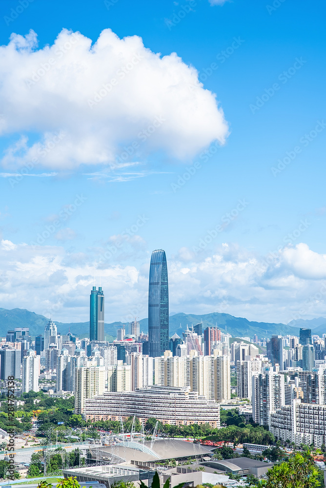 Shenzhen City, Guangdong, China City Building Skyline