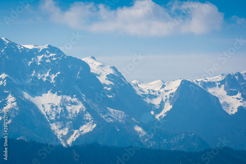 Berge in den Alpen von Österreich 
