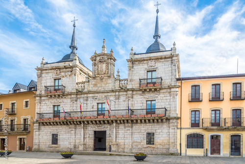 View at the City hall building of Ponferrada in Spain photo