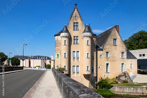 La Flèche. Le château des Carmes. Sarthe. Pays de la Loire