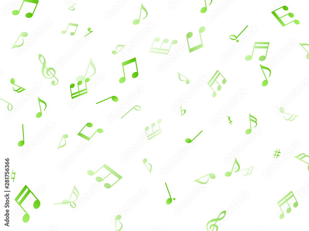 舞う音符 背景素材 Stock Vector Adobe Stock