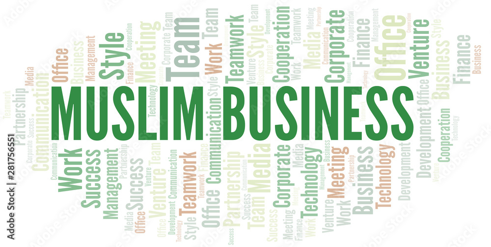 Obraz premium Recession Business word cloud. Collage made with text only.